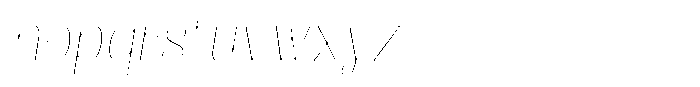 Julima Round Slant Thin Hairline Font LOWERCASE
