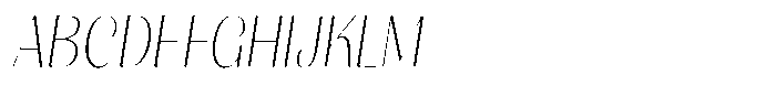 Julima Round Slant Thin Sem Condensed Font UPPERCASE
