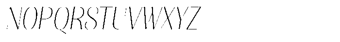 Julima Round Slant Thin Sem Condensed Font UPPERCASE