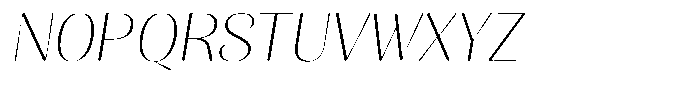 Julima Round Slant Thin Sem Exp Font UPPERCASE