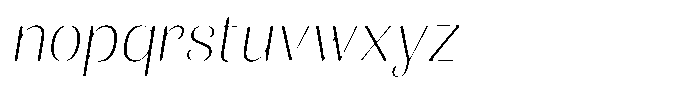 Julima Round Slant Thin Sem Exp Font LOWERCASE