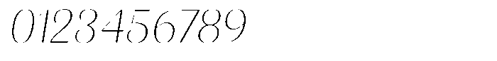 Julima Round Slant Thin Font OTHER CHARS