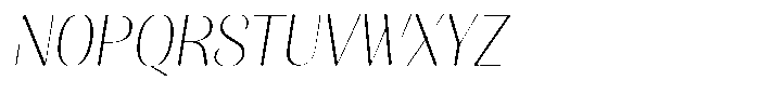 Julima Round Slant Thin Font UPPERCASE