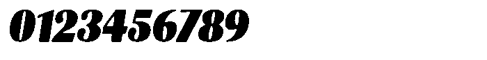 Julima Round Slant XBlk Sm Condensed Font OTHER CHARS