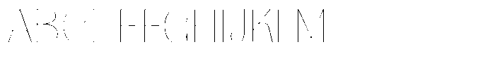Julima Round Th Sm Ex Hairline Font UPPERCASE