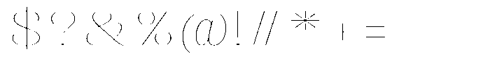 Julima Round Th XEx Hairline Font OTHER CHARS