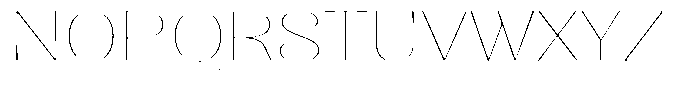Julima Round Th XEx Hairline Font UPPERCASE