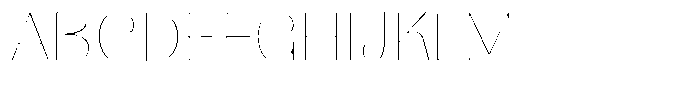 Julima Round Thin Exp Hairline Font UPPERCASE