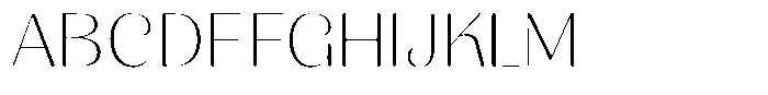 Julima Round Thin Expanded Font UPPERCASE