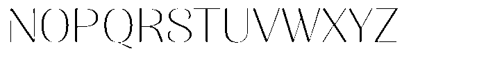 Julima Round Thin Expanded Font UPPERCASE