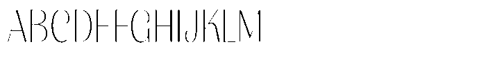Julima Round Thin Semi Condensed Font UPPERCASE