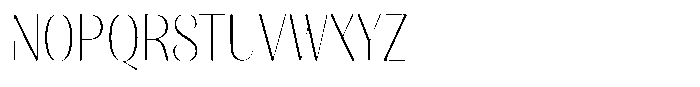 Julima Round Thin Semi Condensed Font UPPERCASE