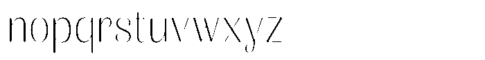 Julima Round Thin Font LOWERCASE