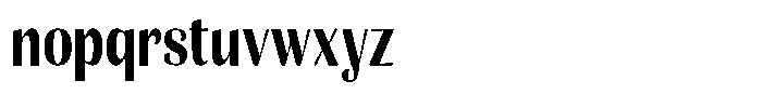 Julima Semi Bold Condensed Font LOWERCASE