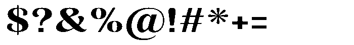 Julima Semi Bold Expanded Font OTHER CHARS