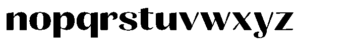 Julima Semi Bold Expanded Font LOWERCASE