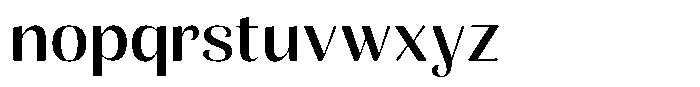 Julima Semi Expanded Font LOWERCASE