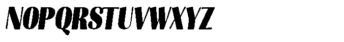 Julima Slant Black Condensed Font UPPERCASE
