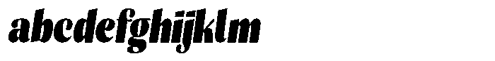 Julima Slant Black Condensed FONT