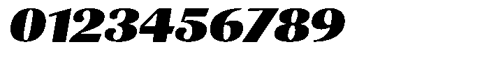 Julima Slant Black Expanded Font OTHER CHARS