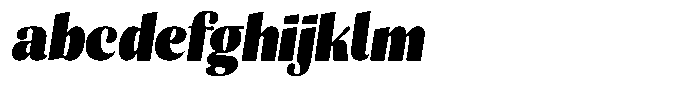 Julima Slant Black Semi Condensed FONT