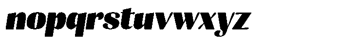 Julima Slant Black Font LOWERCASE