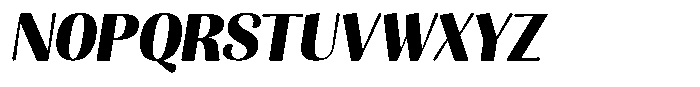 Julima Slant Bold Font UPPERCASE