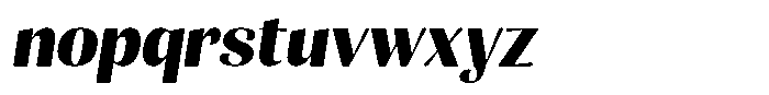 Julima Slant Bold Font LOWERCASE