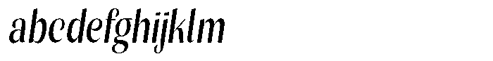 Julima Slant Condensed FONT