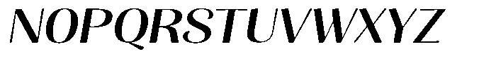 Julima Slant Expanded Font UPPERCASE