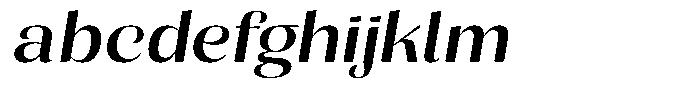 Julima Slant Expanded FONT