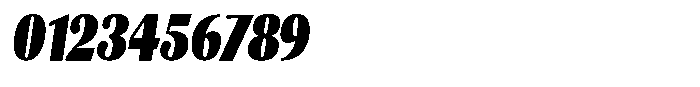 Julima Slant Extra Black Condensed Font OTHER CHARS