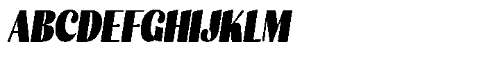 Julima Slant Extra Black Condensed Font UPPERCASE