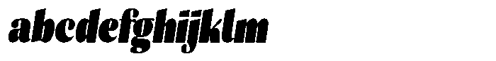 Julima Slant Extra Black Condensed FONT