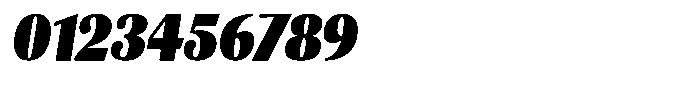 Julima Slant Extra Black Semi Condensed Font OTHER CHARS