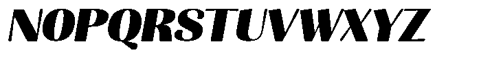 Julima Slant Extra Bold Sem Exp Font UPPERCASE