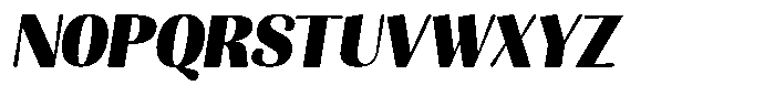 Julima Slant Extra Bold Font UPPERCASE