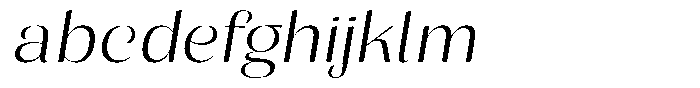 Julima Slant Extra Light Exp FONT