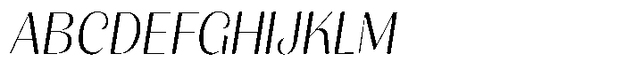 Julima Slant Extra Light Font UPPERCASE