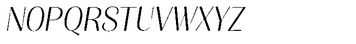 Julima Slant Extra Light Font UPPERCASE