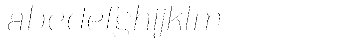 Julima Slant Hairline Expanded FONT