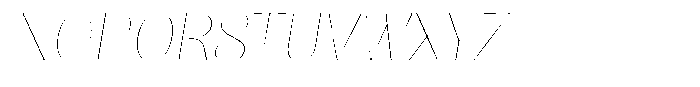 Julima Slant Hairline Sem Exp Font UPPERCASE