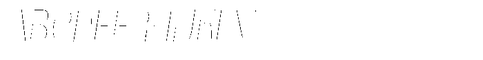 Julima Slant Hairline Semi Condensed Font UPPERCASE