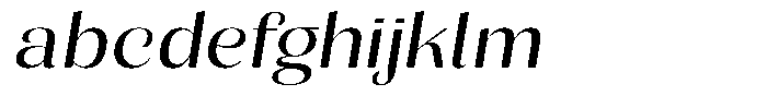 Julima Slant Light Expanded FONT