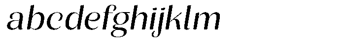 Julima Slant Light Semi Expanded FONT
