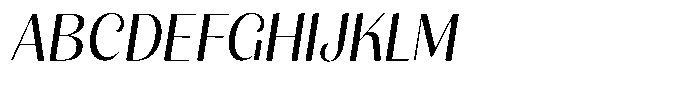 Julima Slant Light Font UPPERCASE