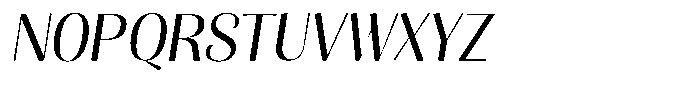 Julima Slant Light Font UPPERCASE