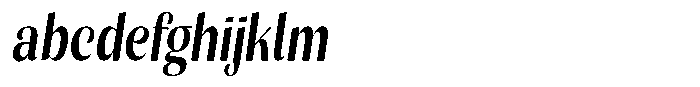 Julima Slant Medium Condensed FONT