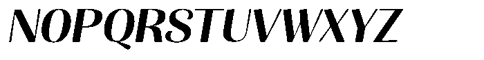 Julima Slant Medium Sem Exp Font UPPERCASE