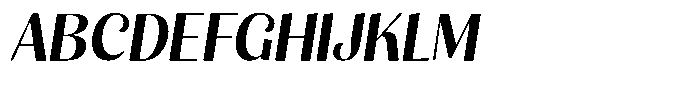 Julima Slant Medium Font UPPERCASE